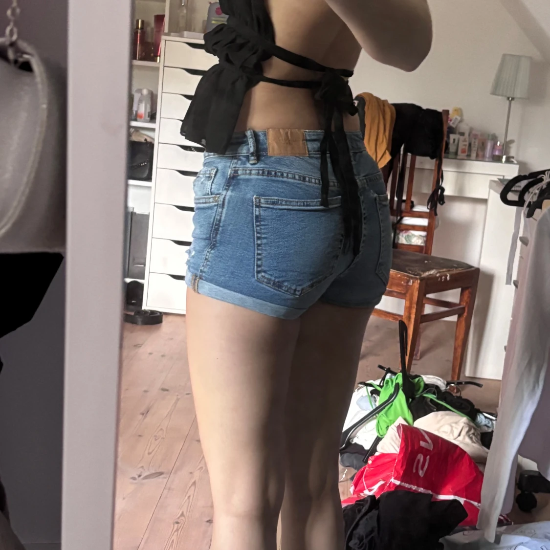 Blå jeansshorts från Zara - 2
