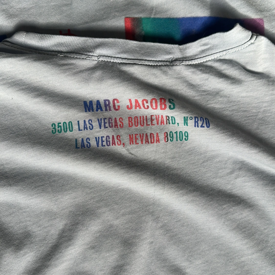 Ljusblå Marc Jacobs Las Vegas t-shirt - 3