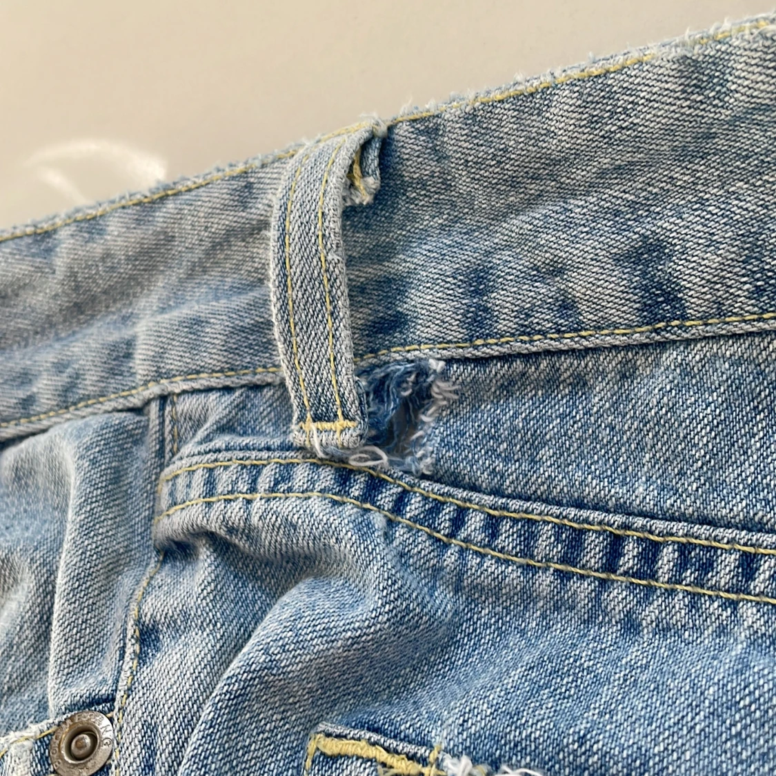 Jeans kjol med volanger - 3