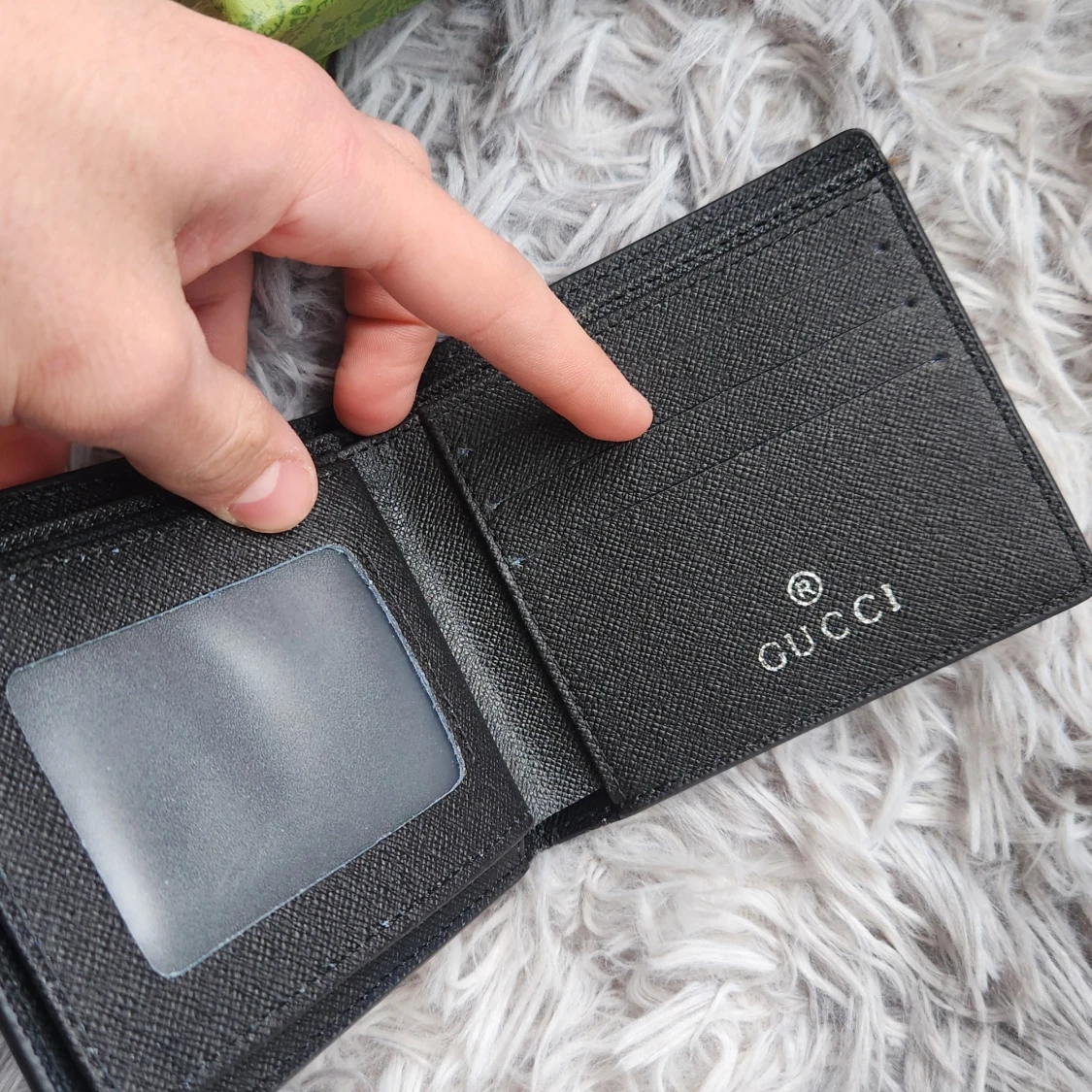 Svart plånbok med orm  - 2