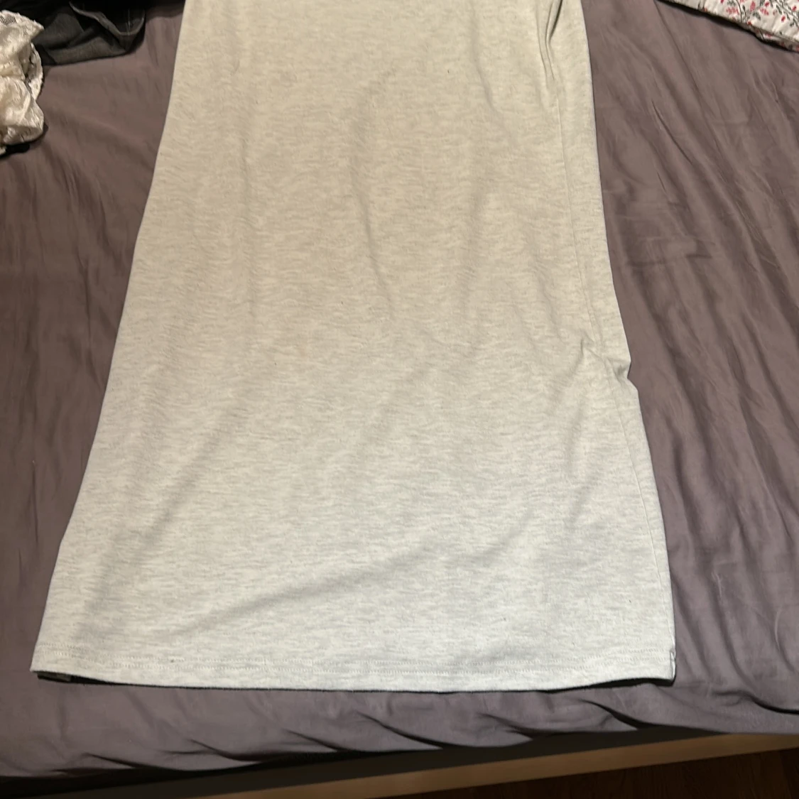 Ljusgrå långkjol från SHEIN - 4