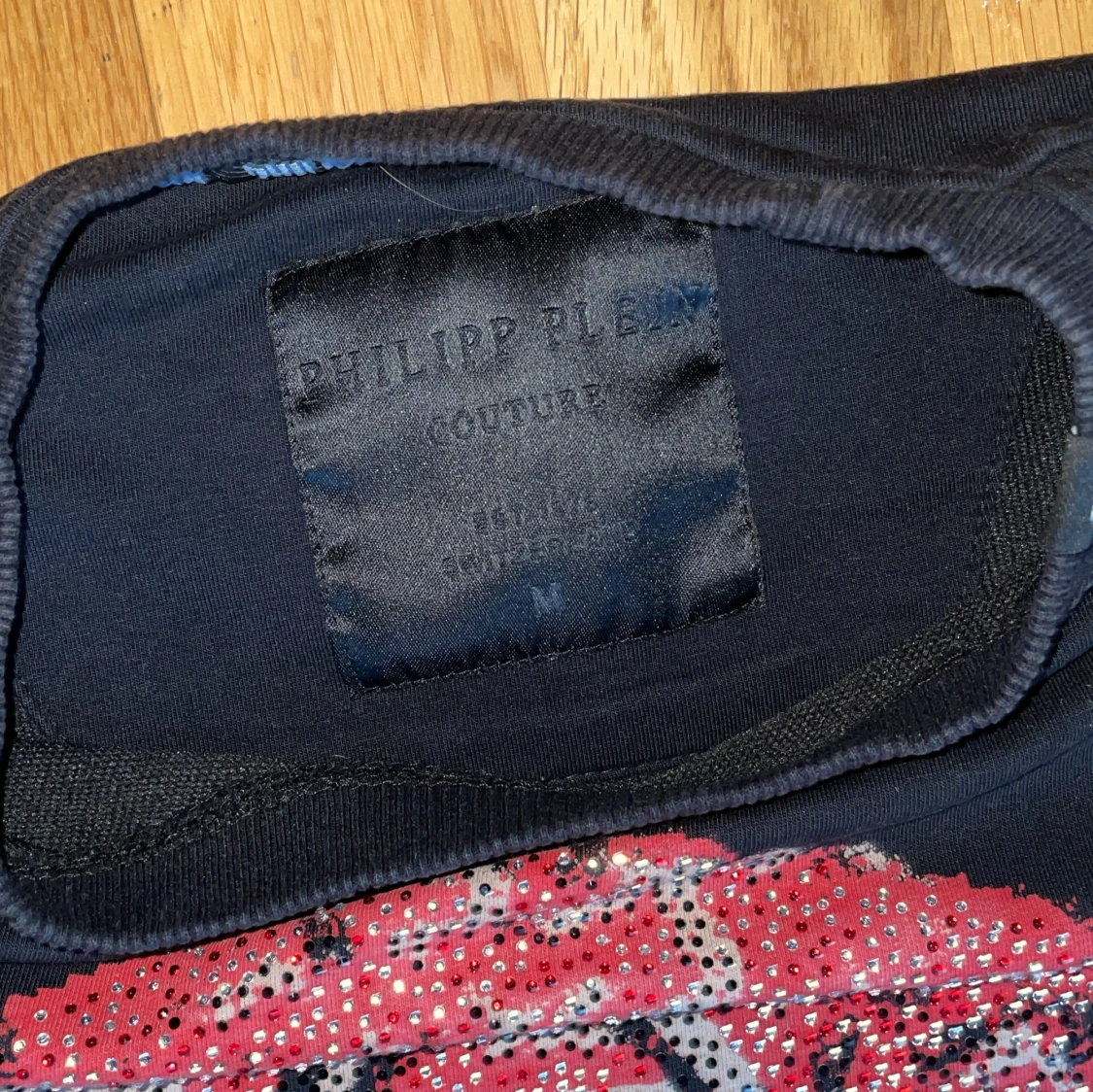 Svart Philipp Plein tröja med döskalle M - 2