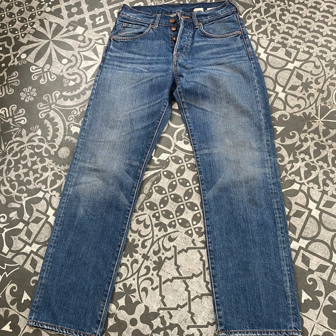 Levi's 501 blå jeans straight fit