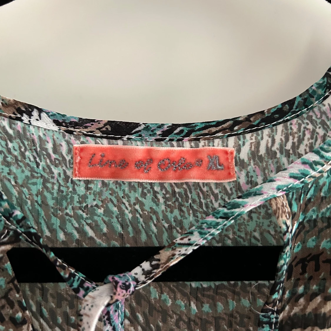 Mönstrad långklänning Line of Oslo - 2