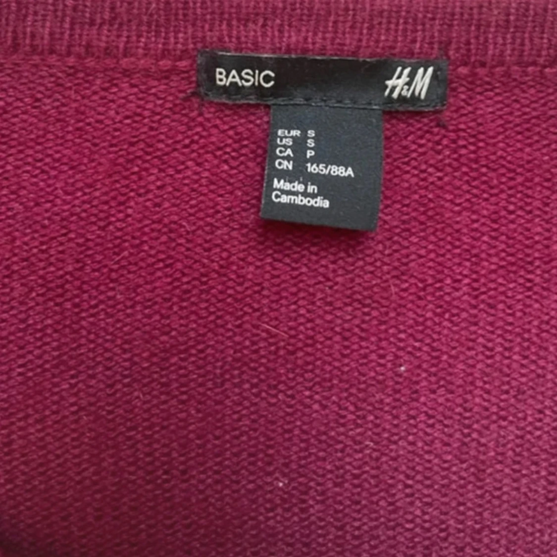 Vinröd kofta från H&M Basic - 1