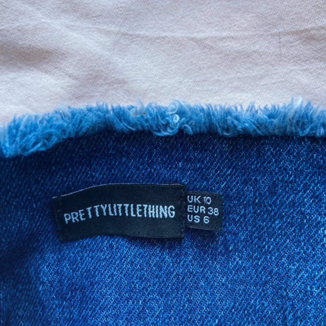 Jeans tubtopp med snörning  - 2