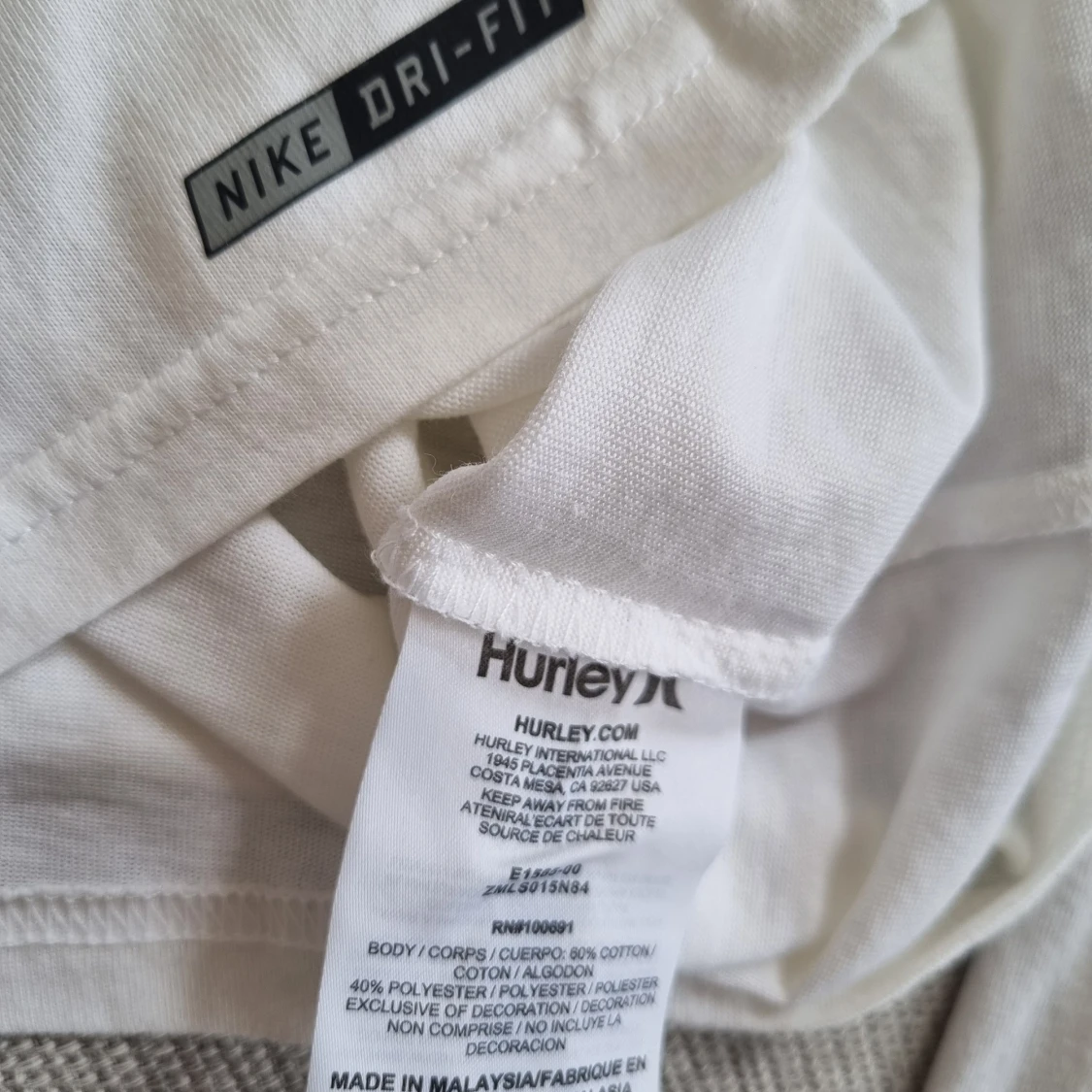 Vit långärmad t-shirt från Hurley - 3