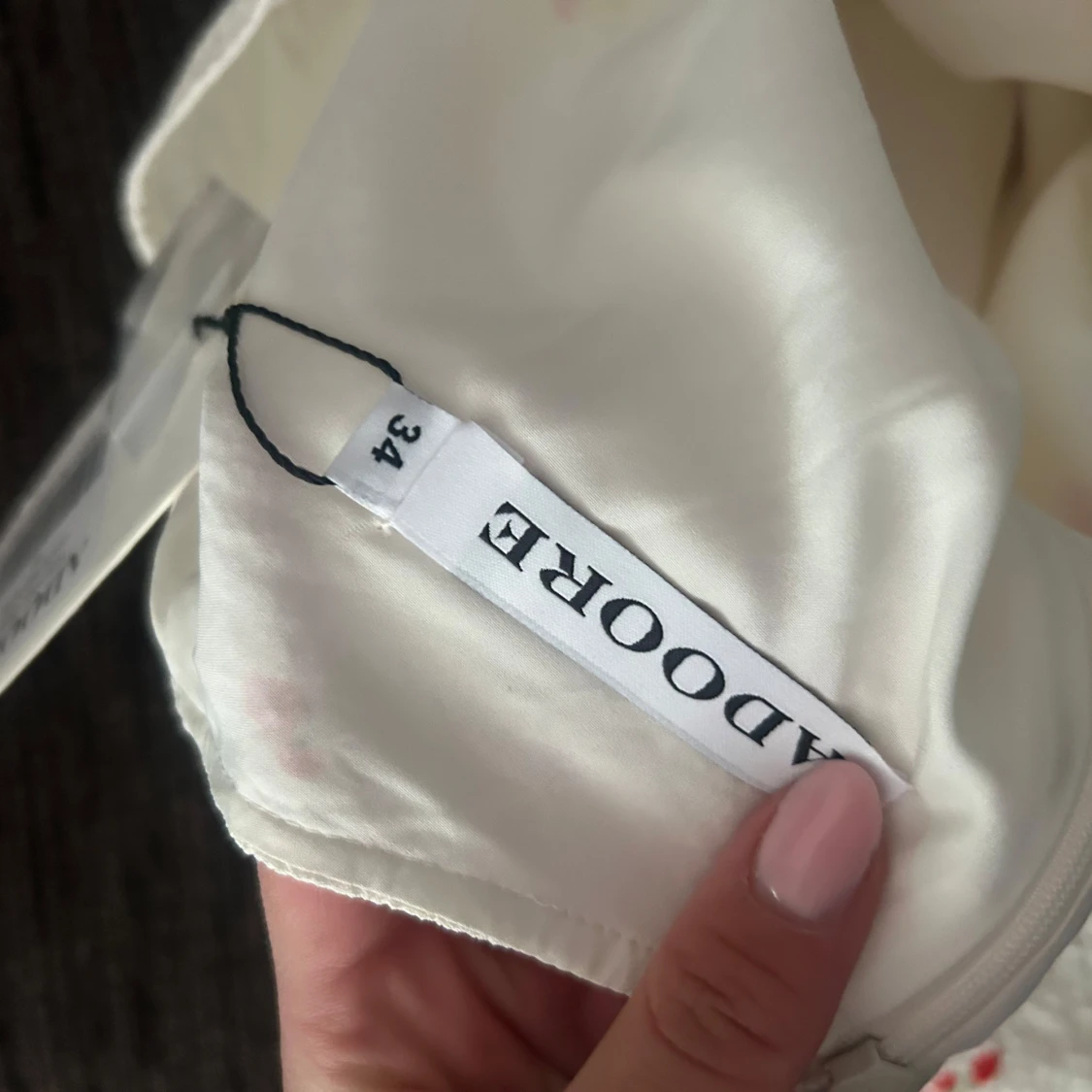 Vit blommig Positano-klänning Adoore - 1