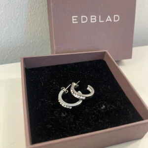 Edblad örhängen - Stilrena silvriga örhängen från Edblad💕Alla stenar på båda örhängena är kvar. Kan användas både till vardags och vid uppklädda tillfällen. Använda få gånger och är som nya. Asken på bilden medföljer. Modellen heter Andorra Earrings Mini Steel och är gjorda i blankt rostfritt stål. Nypris 449kr