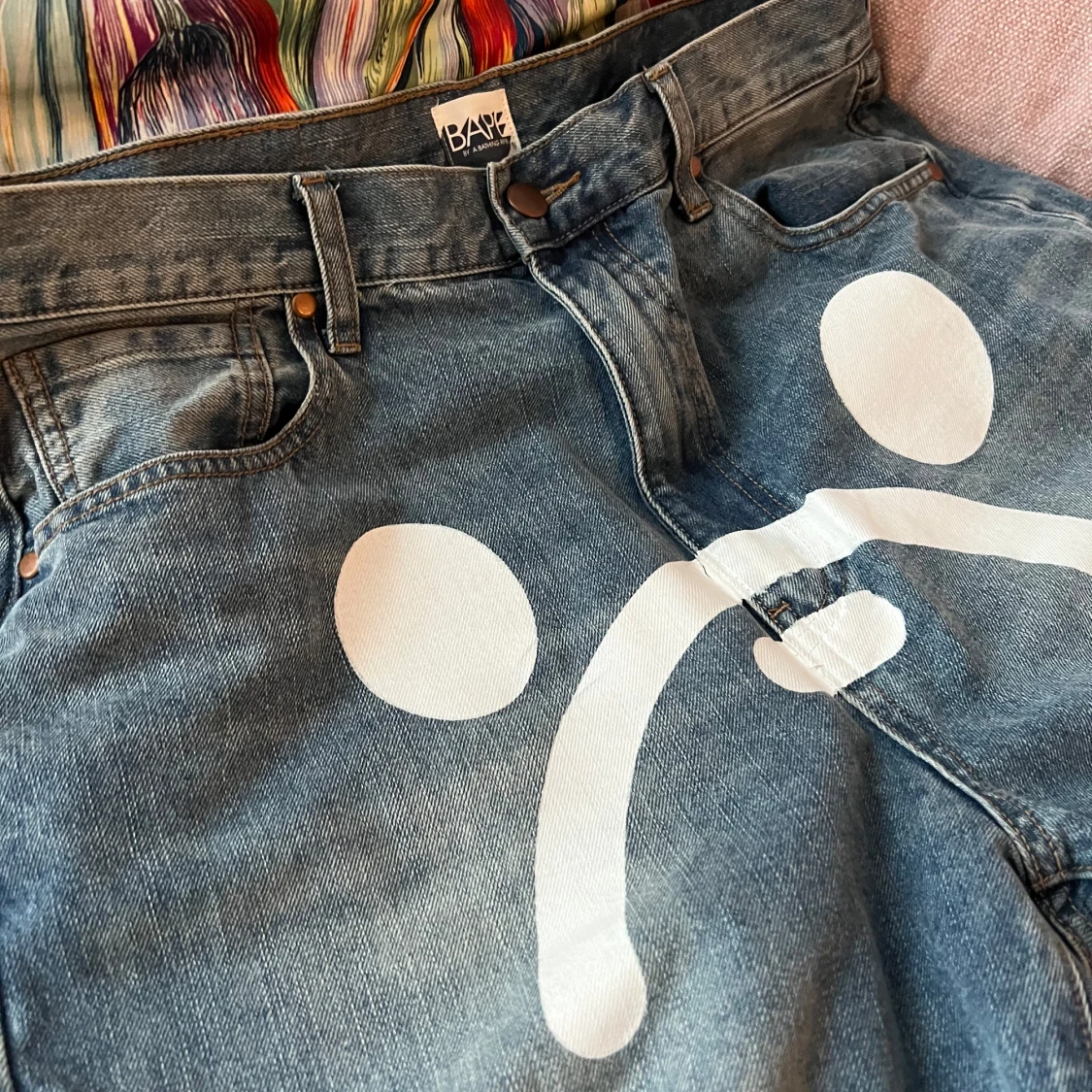  BAPE jeans - Med tryck - 1