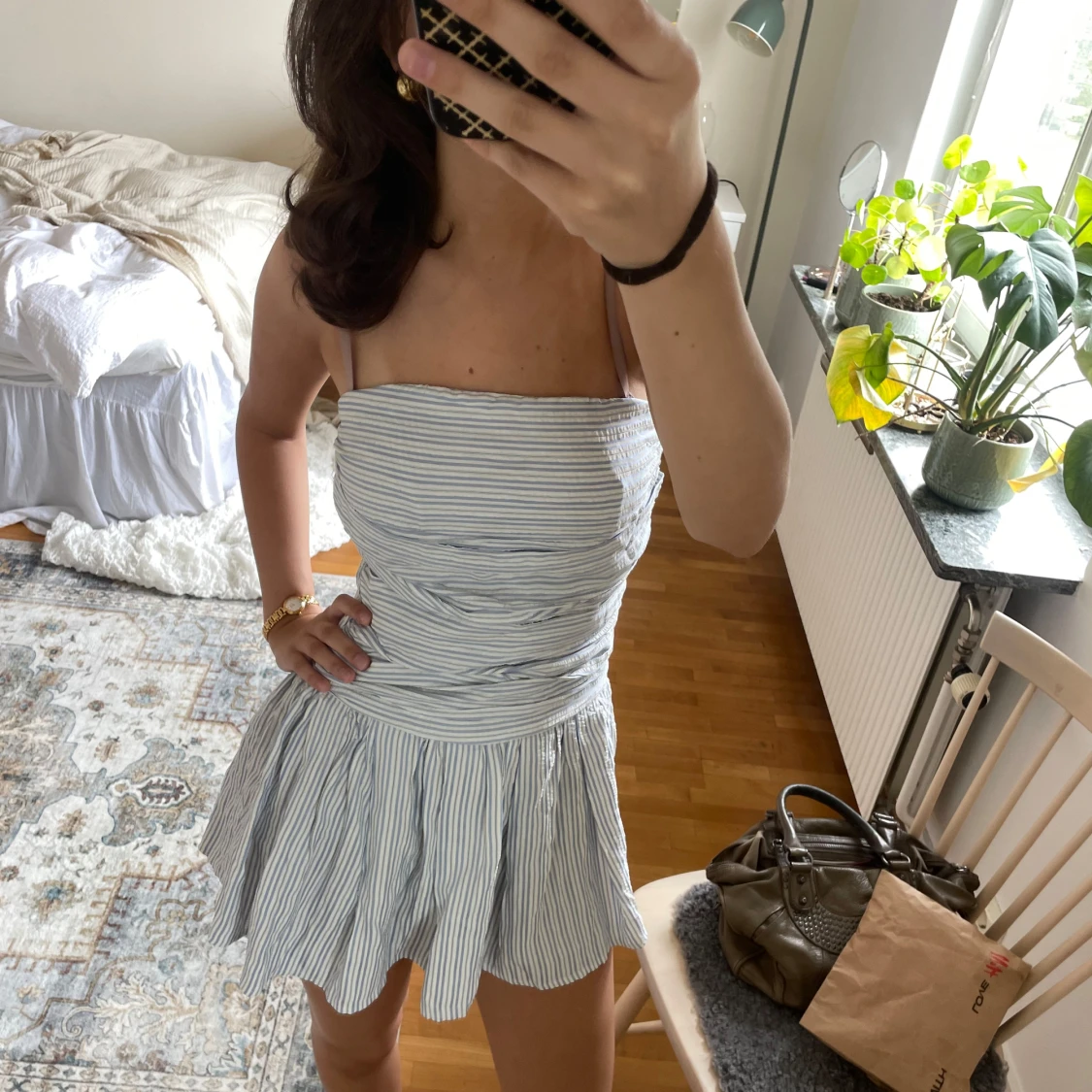 Randig kortklänning från Cider XS - 1