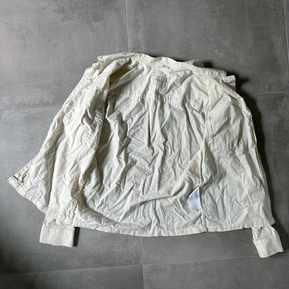 Beige overshirt från Selected Homme - 1