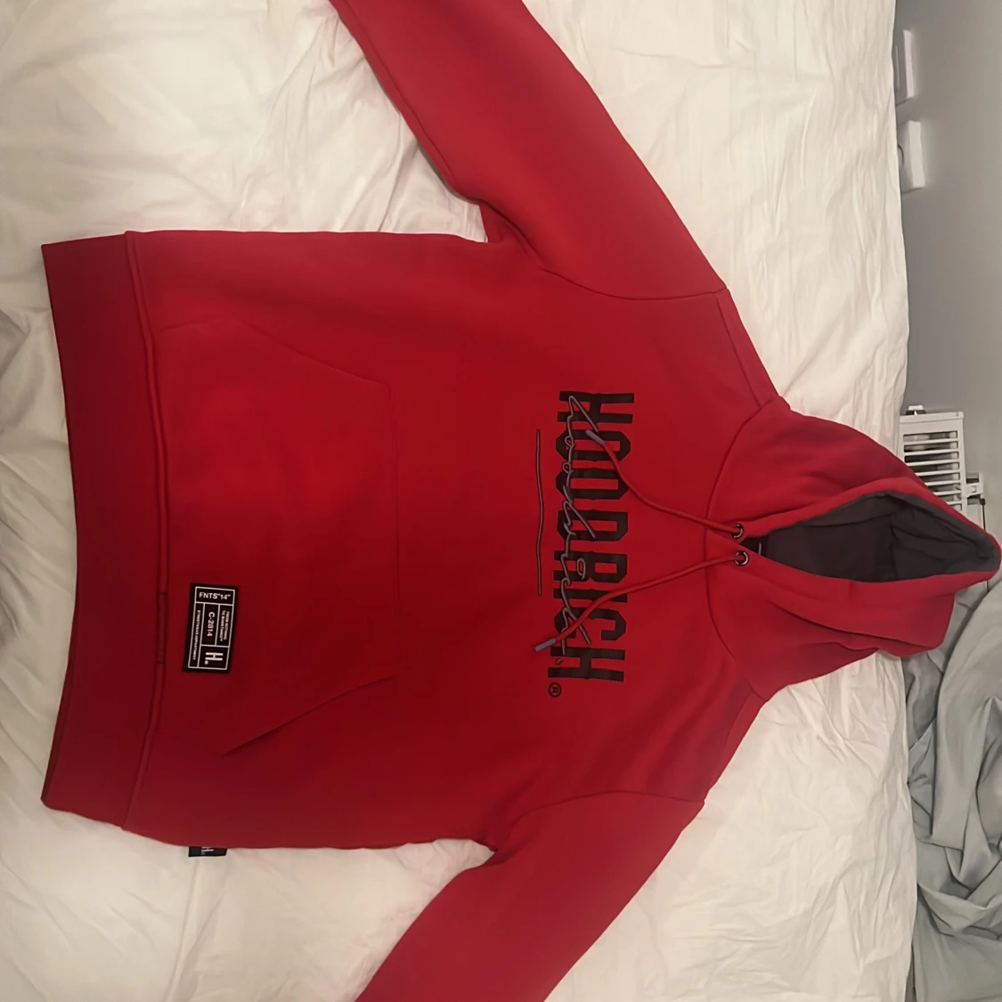 Röd hoodrich hoodie