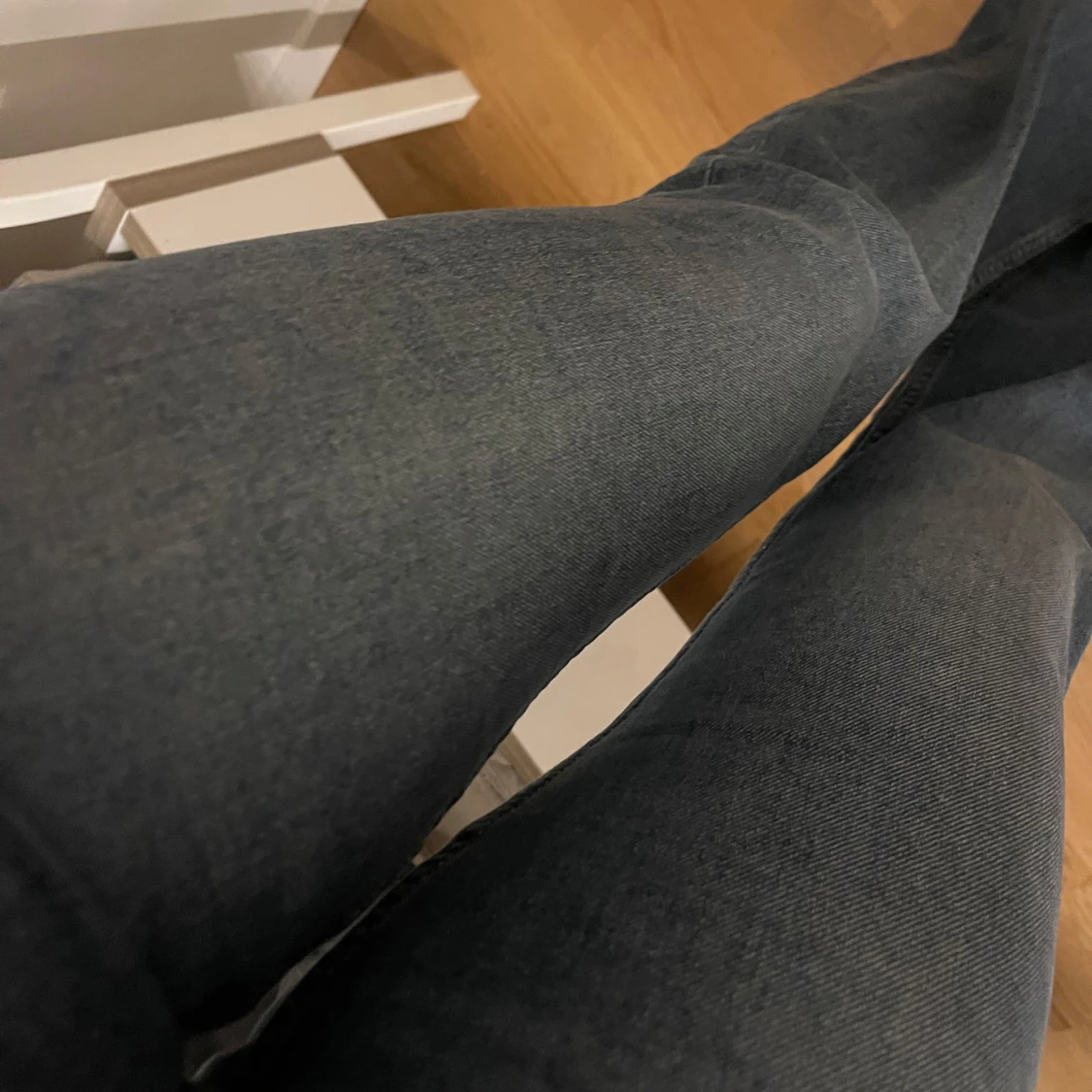 Blå bootcut jeans - 2