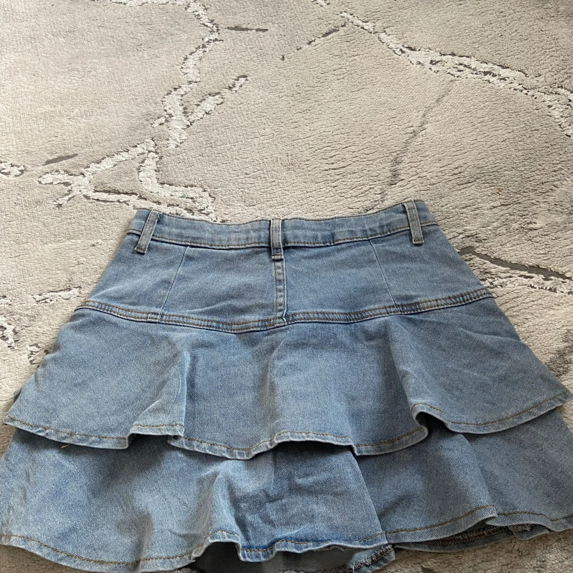 Jeanskjol med volanger - 1