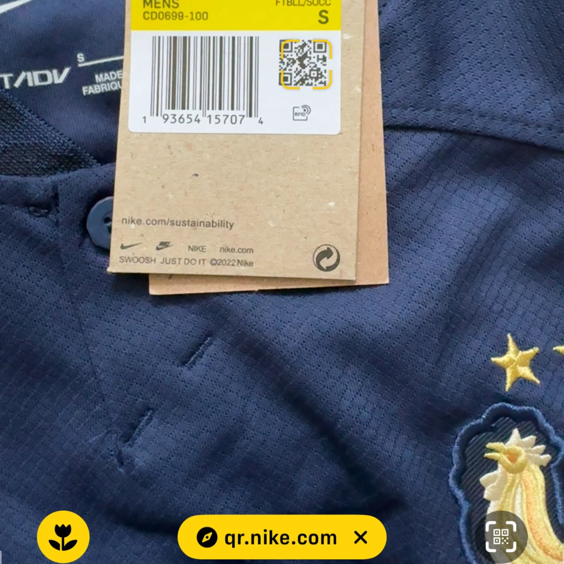 Frankrike fotbollströja marinblå - 2