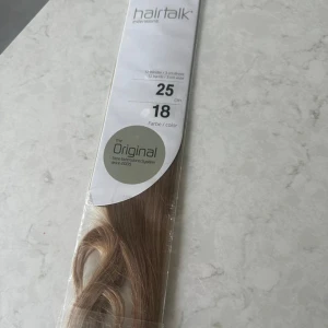 Hairtalk färg 18 längd 25 - Nytt paket hairtalk, längd 25 cm. Nypris 2000 kr 