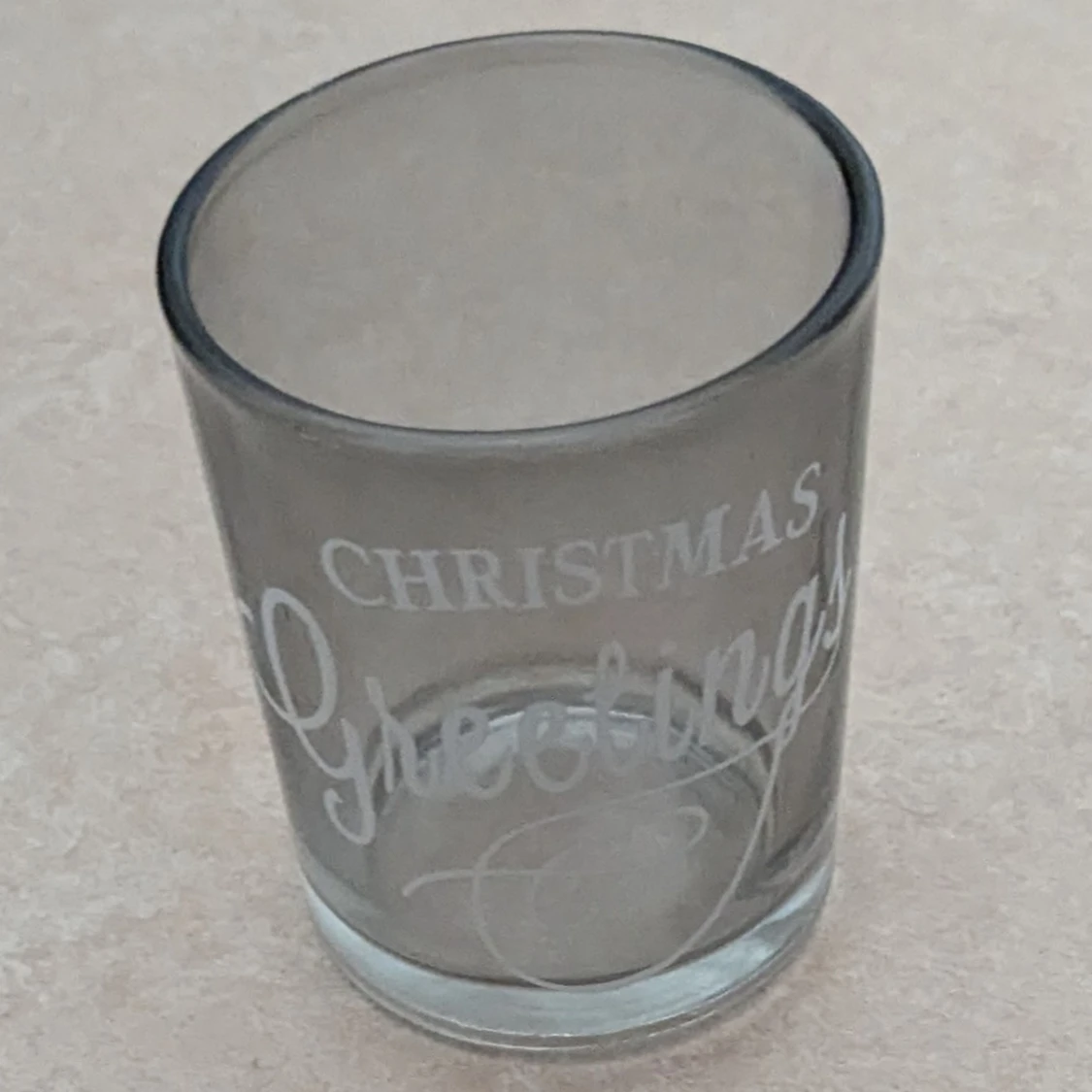 Glas med jul hälsning, CHRISTMAS Greetings