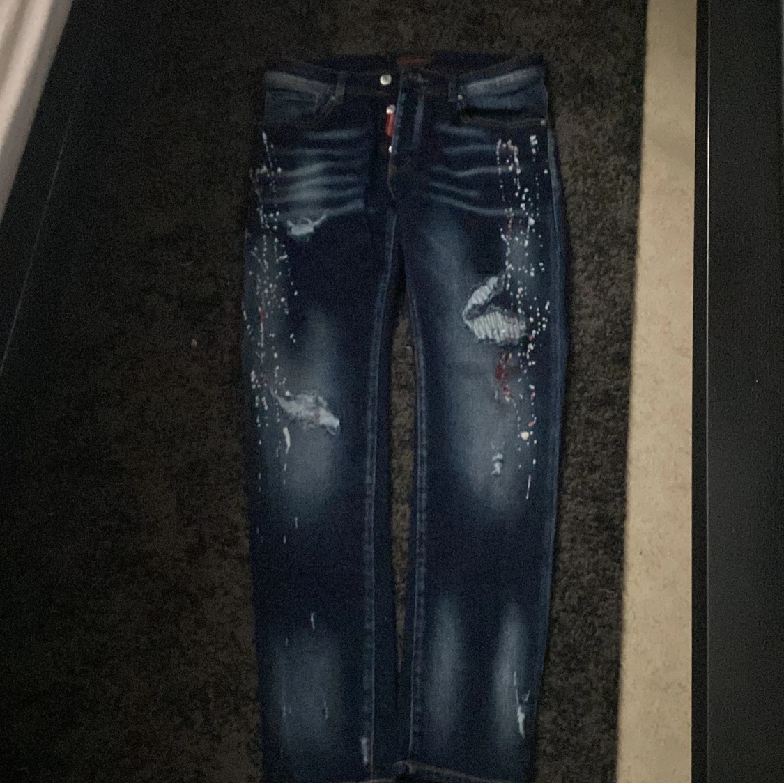 Dsquared2 blå skinny jeans med detaljer - 2