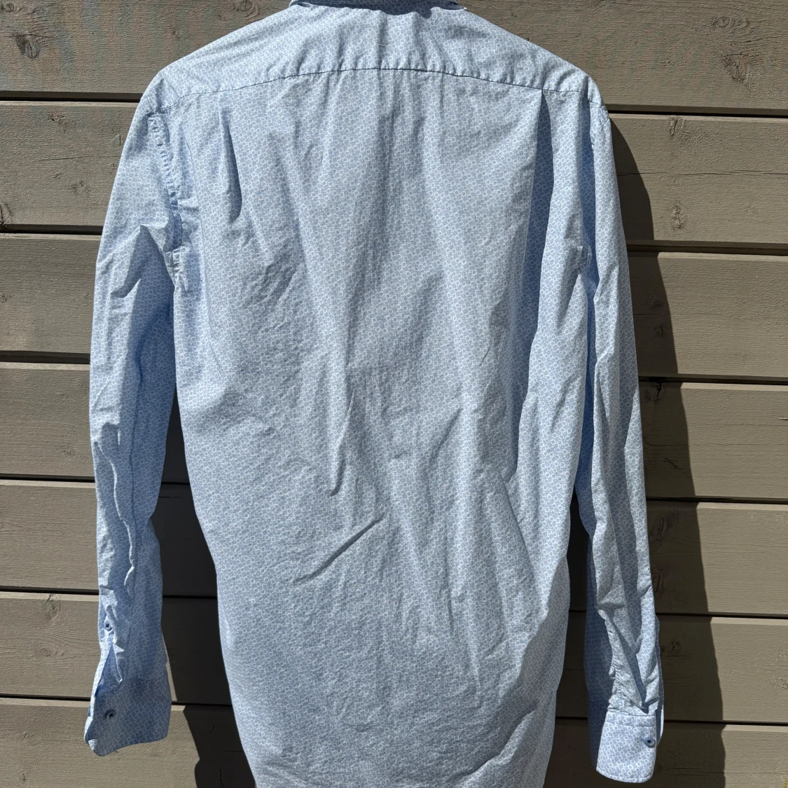 Ljusblå mönstrad skjorta från Stenströms - 1