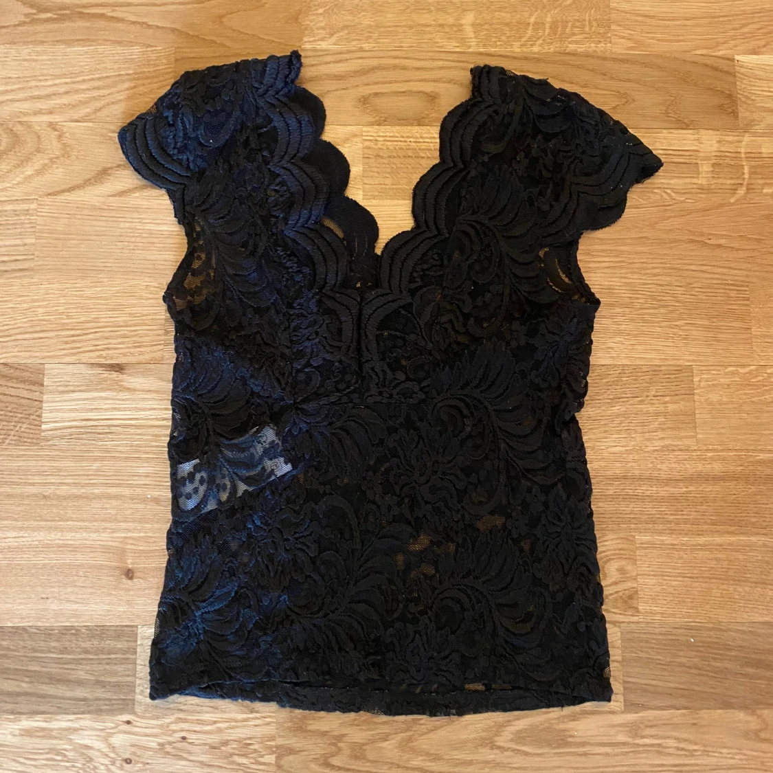 Svart spetsblus - 1