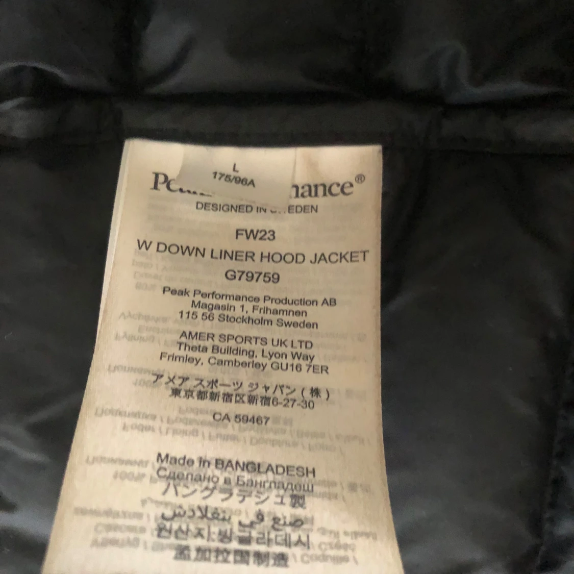 Svart dunjacka från Peak Performance - 4