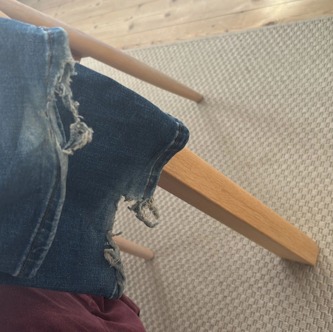 Blå bootcut jeans - 4