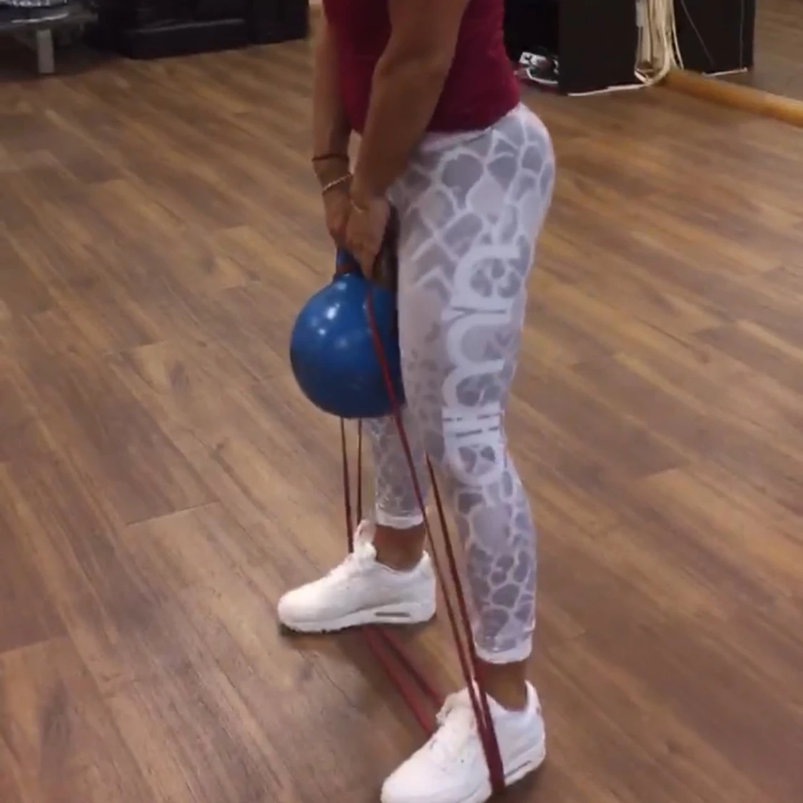 Mönstrade träningsbyxor - 4