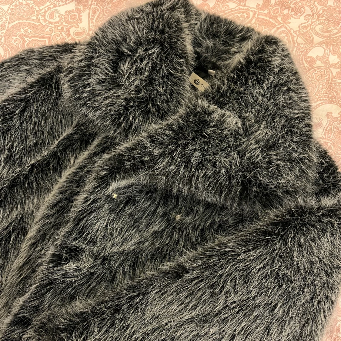 Grå päls jacka  - 1