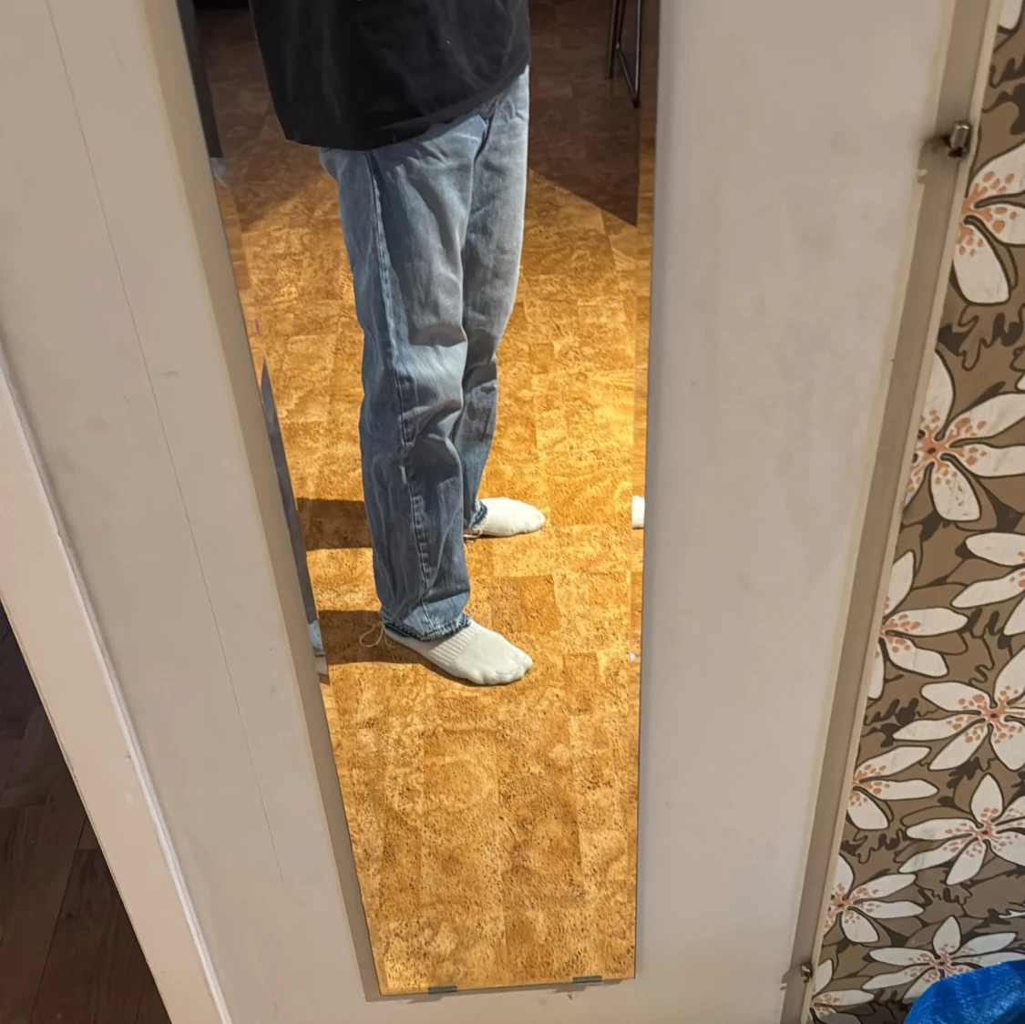 Blå jeansbyxor Weekday - 1