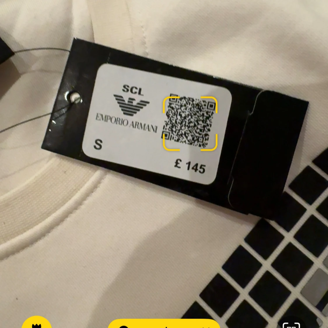 Vit sweatshirt från Emporio Armani - 1