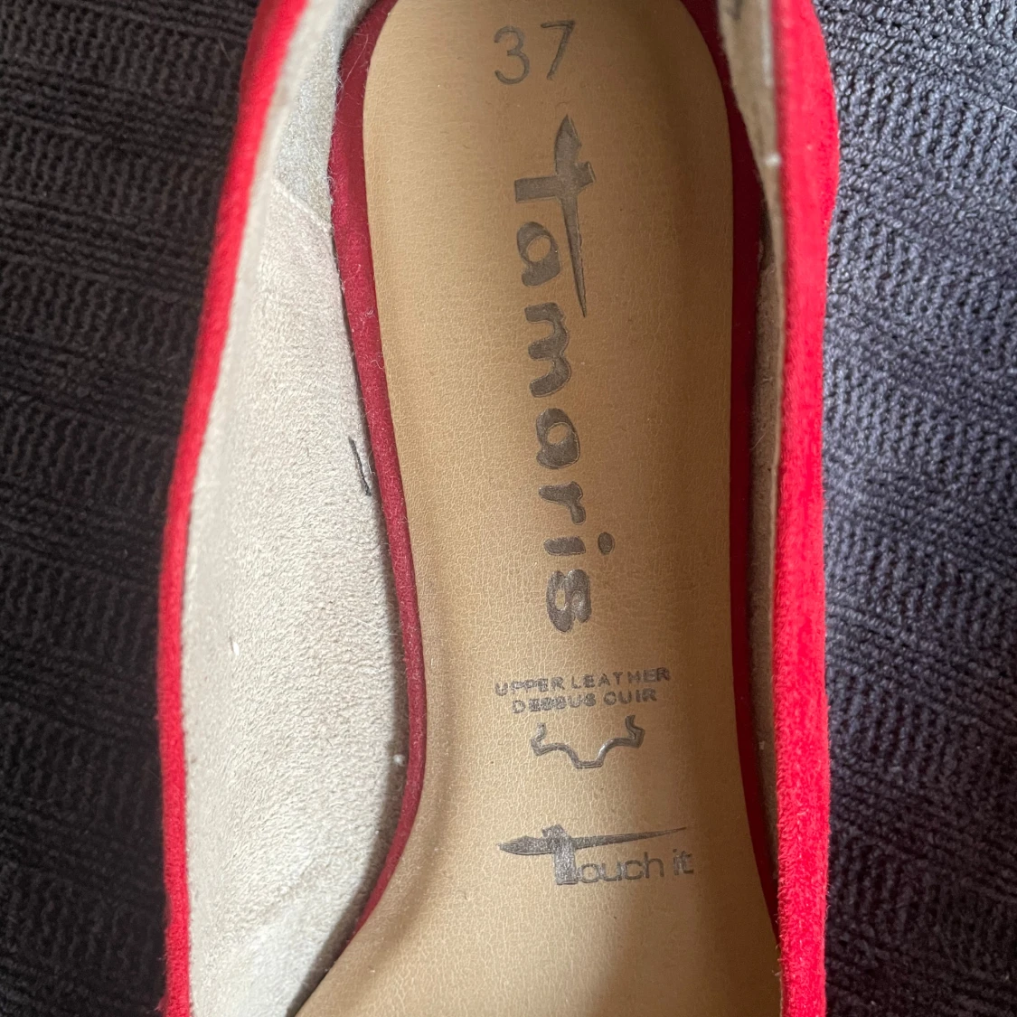 Röda ballerinaskor från Tamaris - 4