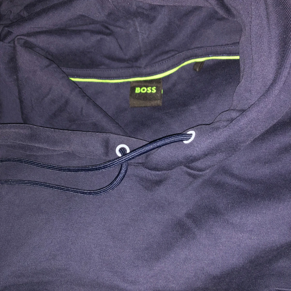 Marinblå boss hoodie - 2