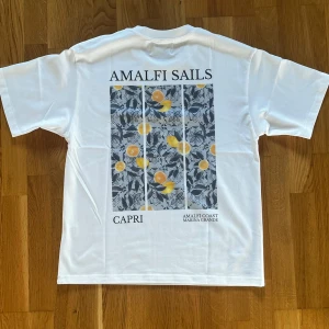 NOTRE SUCCÈS T-Shirt - Säljer en vit ”Amalfi Sails” T-shirt från NOTRE SUCCÈS. Helt ny och oanvänd, kommer med dustbag. Säljer eftersom den är för stor för mig. Nypris: 494 kr – mitt pris: 400 kr. 