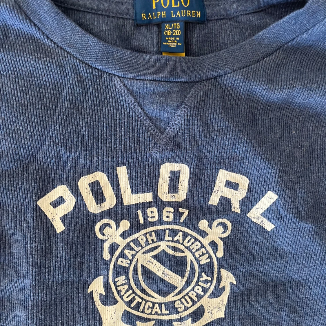 Blå ralph lauren tröja - 1