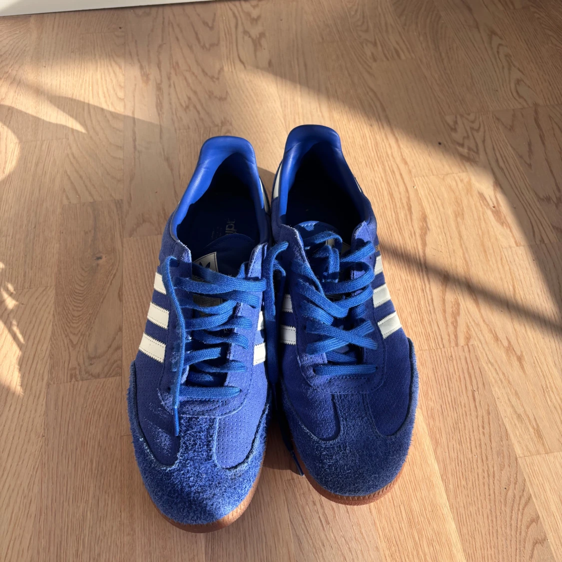 Blå Adidas Samba sneakers strl 42