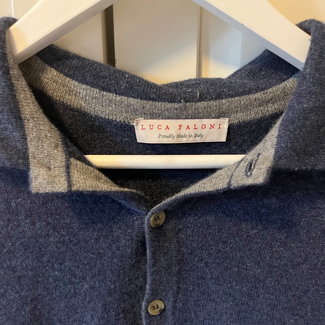 Blå cashmere tröja  Luca Faloni - 1