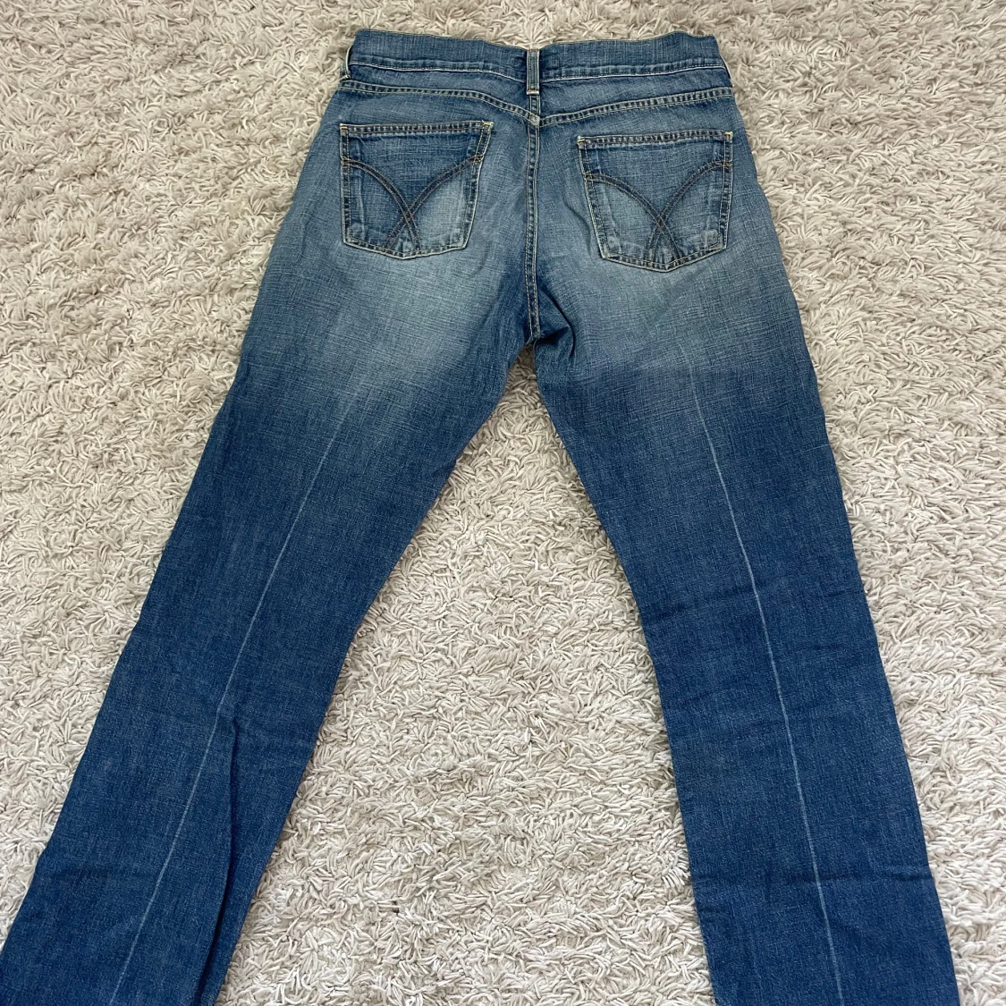 Blå jeansbyxor vintage - 1