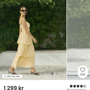 Gul klänning från boohoo - Säljer denna superfina klänning från boohoo, med prislapp kvar, endast testad