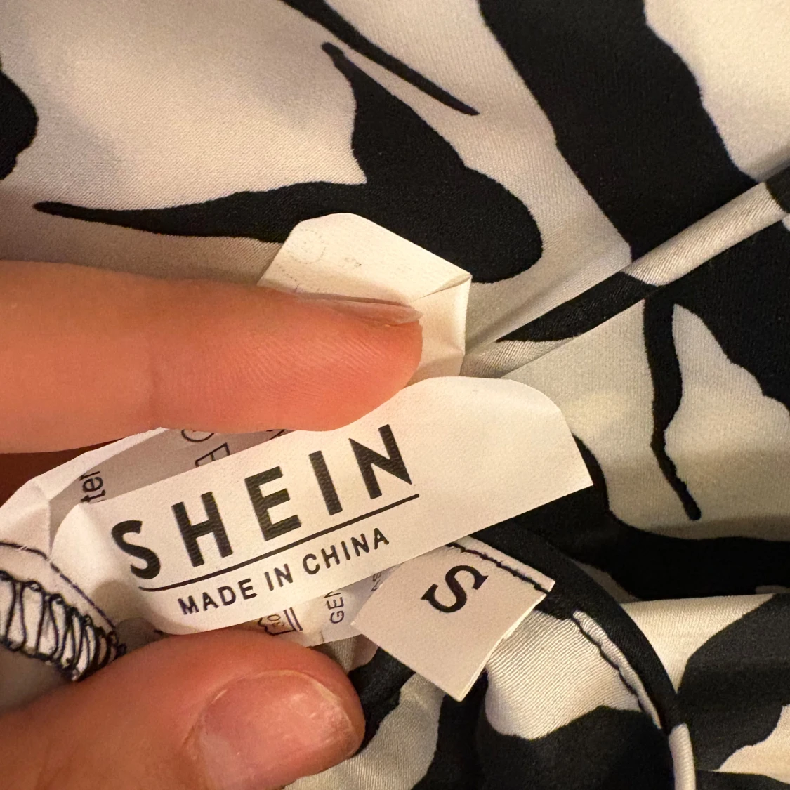 Zebramönstrad långklänning från SHEIN - 2