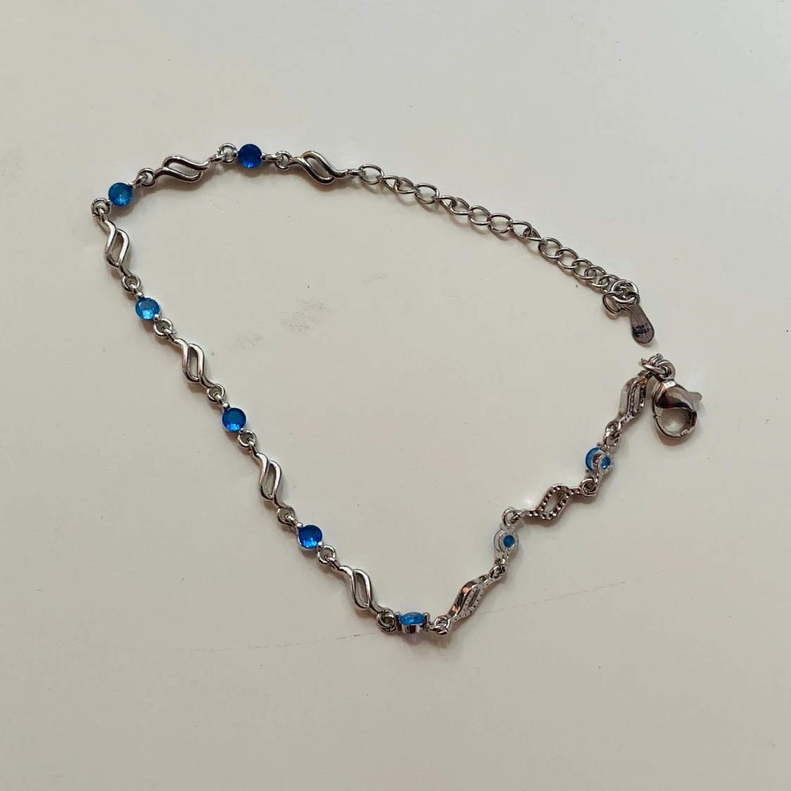 Silverarmband med blå stenar 925 - 1