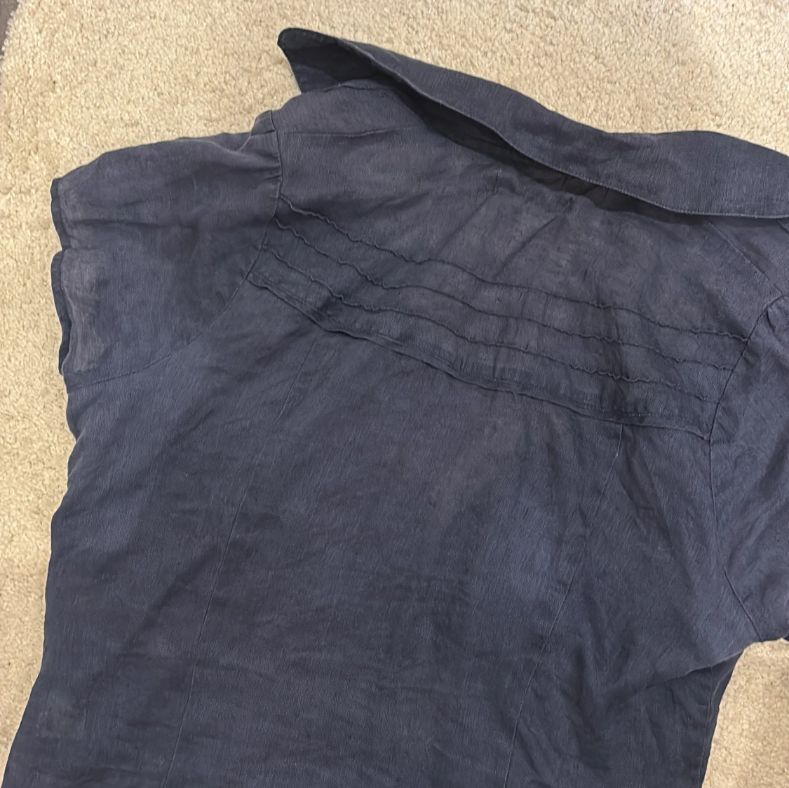 Mörkblå omlottblus från Flash Basic - 1