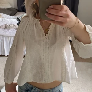 Vit blus - Supersnygg skjortblus från Zara💖Storlek 152 men passar mig som har s-xs