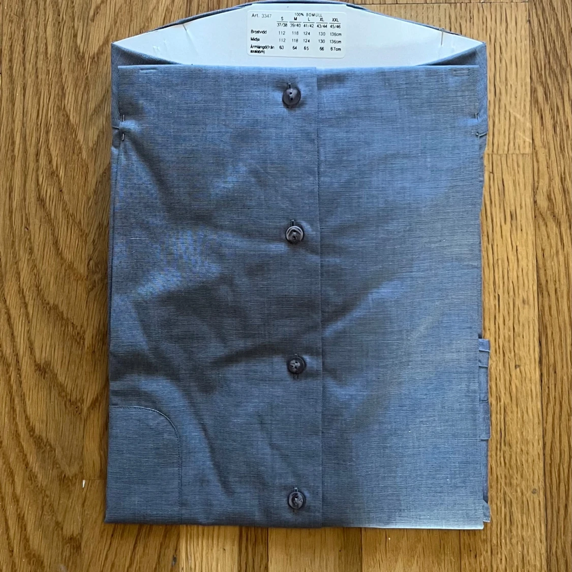 Wilhelm - Grå skjorta - Strl L ( 41/42 ) - 1