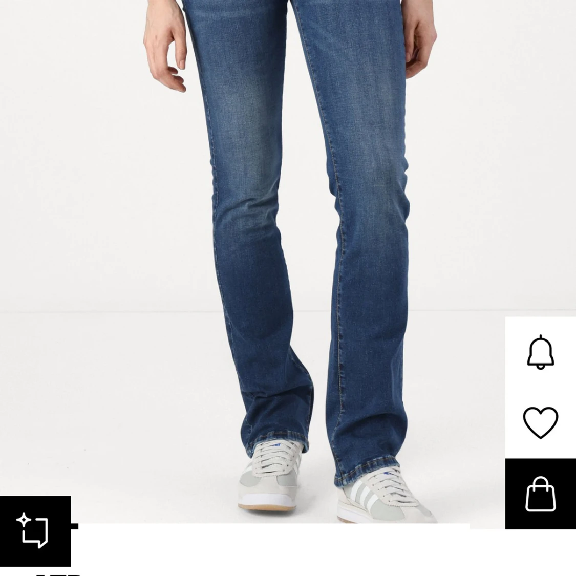 Blå bootcut jeans - 1