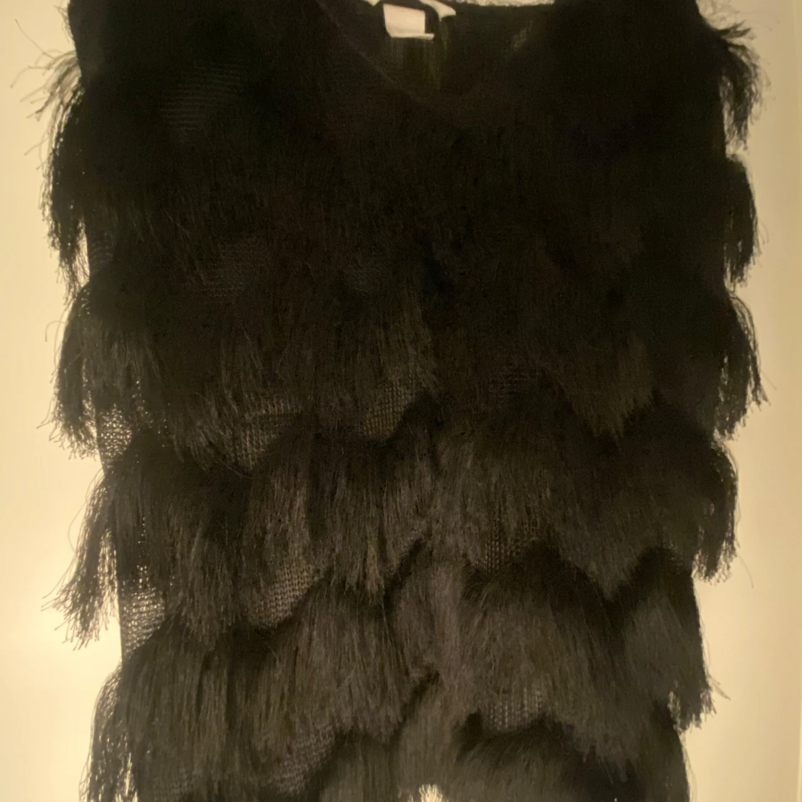 Svart fransig linnetopp från H&M - 3