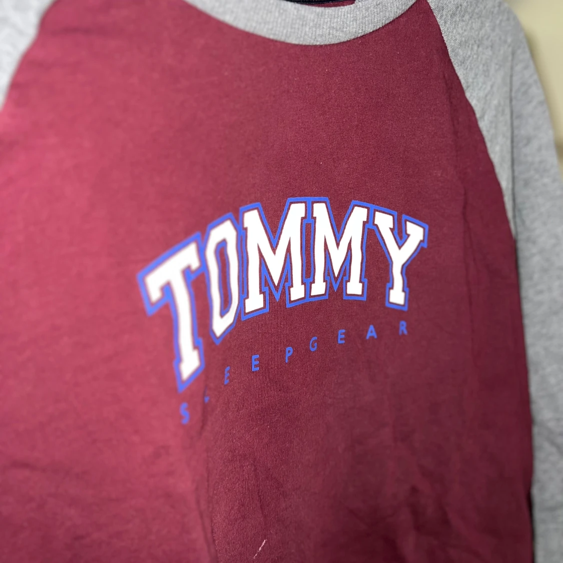 Tommy vinröd sweatshirt - 1