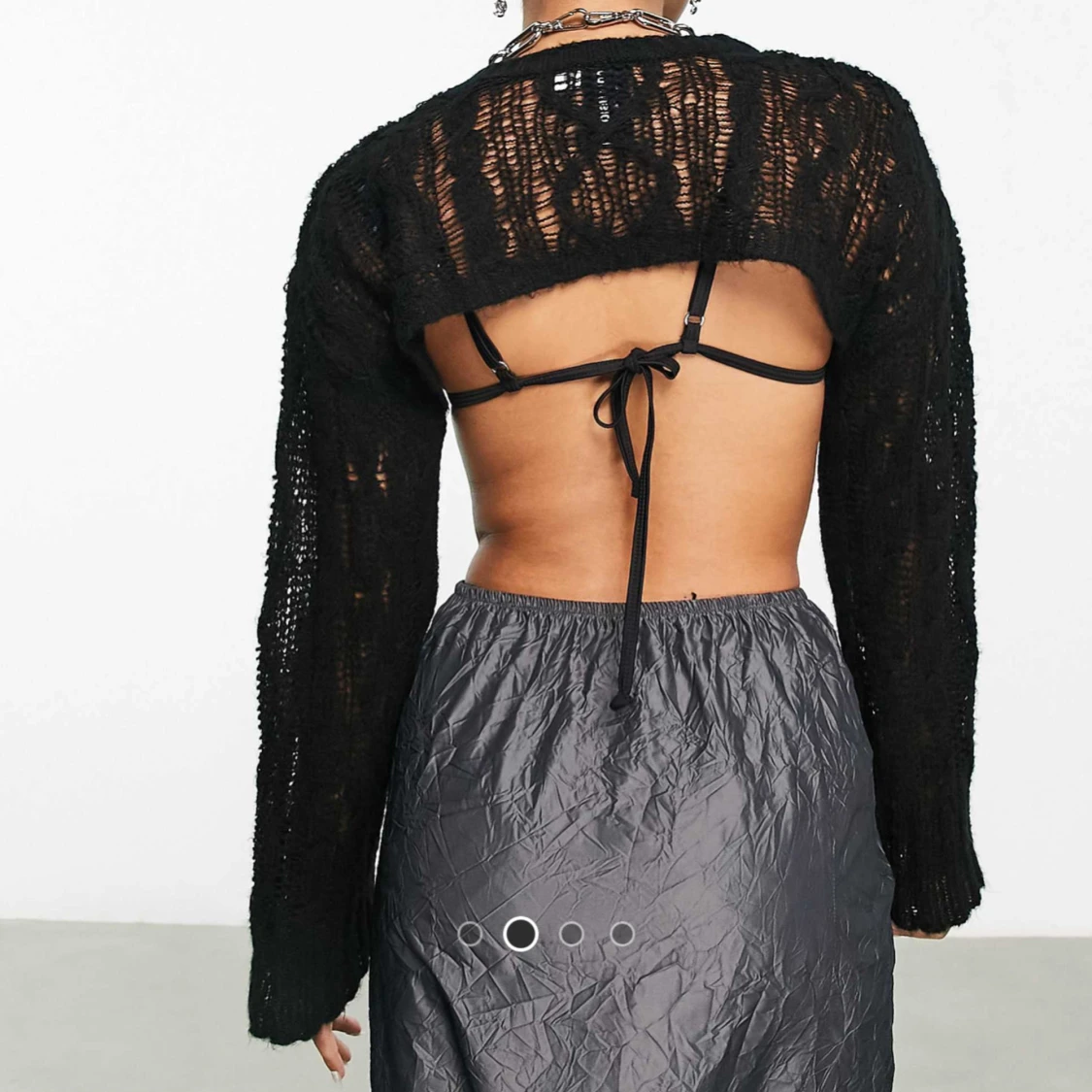 Stickad kort tröja - 1