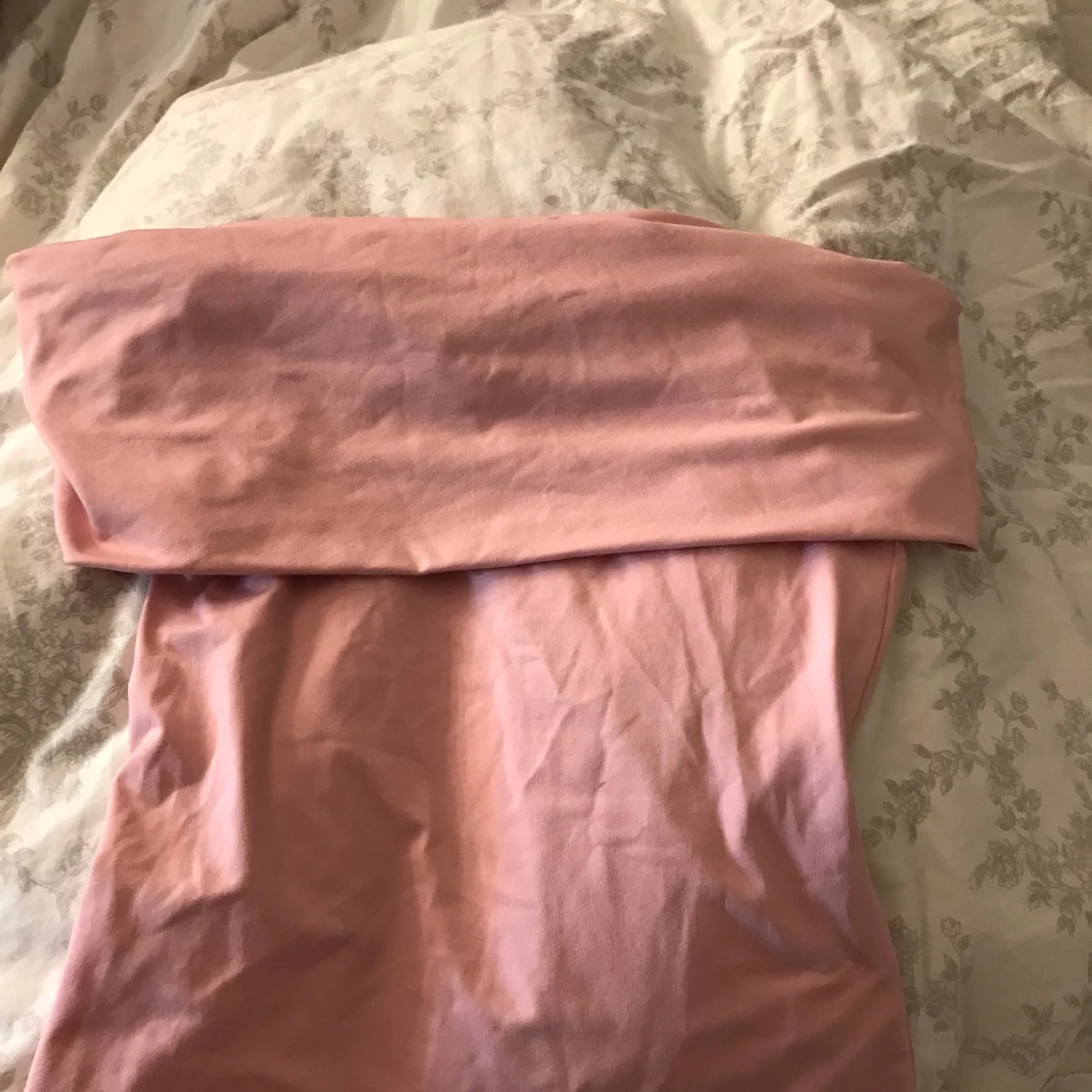 Ljusrosa offshoulder topp - 1