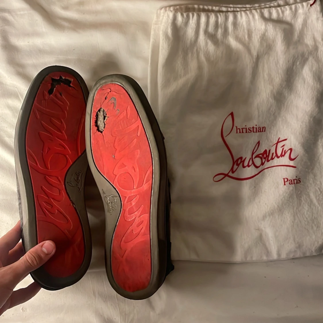 Äkta Grå Svarta kamouflage skor från Christian Louboutin - 4